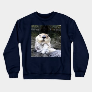 Sea Otter.....Hi There! Crewneck Sweatshirt